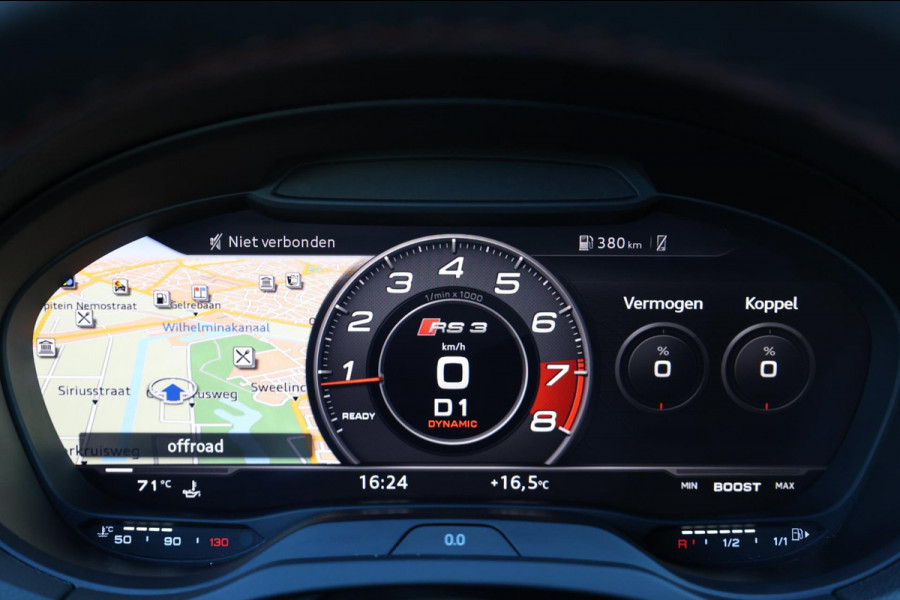 Audi RS3 Sportback 2.5 TFSI quattro MATRIX-LED/VIRTUAL/SCHUIFDAK/SFEER/LEDER+S.VERWARMING/LMV/CAM/ACC/ECC/12 MND GARANTIE!