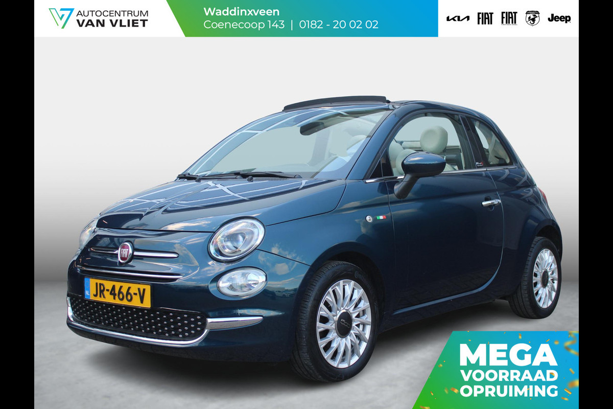 Fiat 500C TwinAir Turbo Lounge | Pack Business | Clima | Navi | PDC | Beige Dak