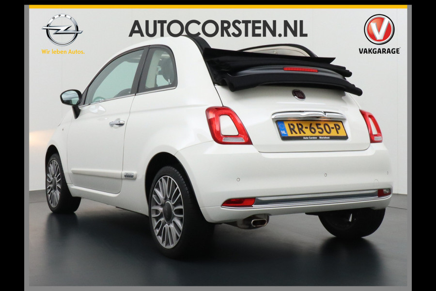 Fiat 500C 1.2I Cabrio Apple Carplay Android Auto Ecc Navi LMV U-Connect DAB PDC Led Bluetooth Cruise Control  Lounge Zeer netjes!