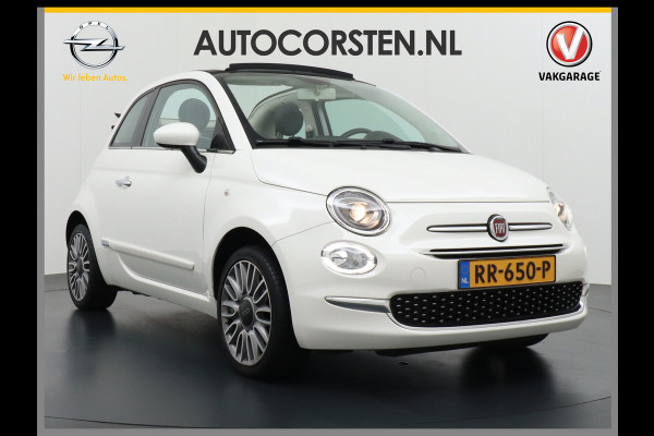 Fiat 500C 1.2I Cabrio Apple Carplay Android Auto Ecc Navi LMV U-Connect DAB PDC Led Bluetooth Cruise Control  Lounge Zeer netjes!