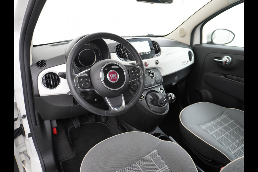 Fiat 500C 1.2I Cabrio Apple Carplay Android Auto Ecc Navi LMV U-Connect DAB PDC Led Bluetooth Cruise Control  Lounge Zeer netjes!