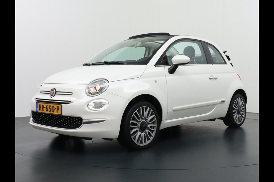 Fiat 500C 1.2I Cabrio Apple Carplay Android Auto Ecc Navi LMV U-Connect DAB PDC Led Bluetooth Cruise Control  Lounge Zeer netjes!