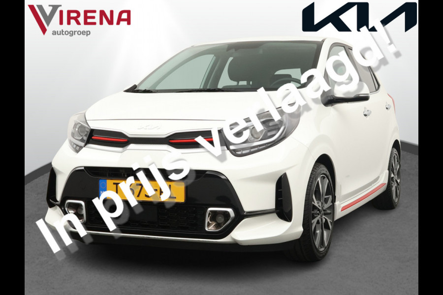 Kia Picanto 1.0 T-GDi GT-Line 5p - Cruise Control - Leder - Climate Control - Navigatie - Apple/Android Carplay - Fabrieksgarantie tot 07-06-2030