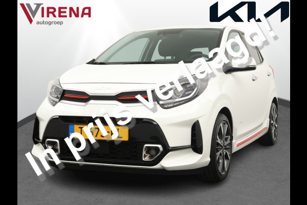 Kia Picanto 1.0 T-GDi GT-Line 5p - Cruise Control - Leder - Climate Control - Navigatie - Apple/Android Carplay - Fabrieksgarantie tot 07-06-2030