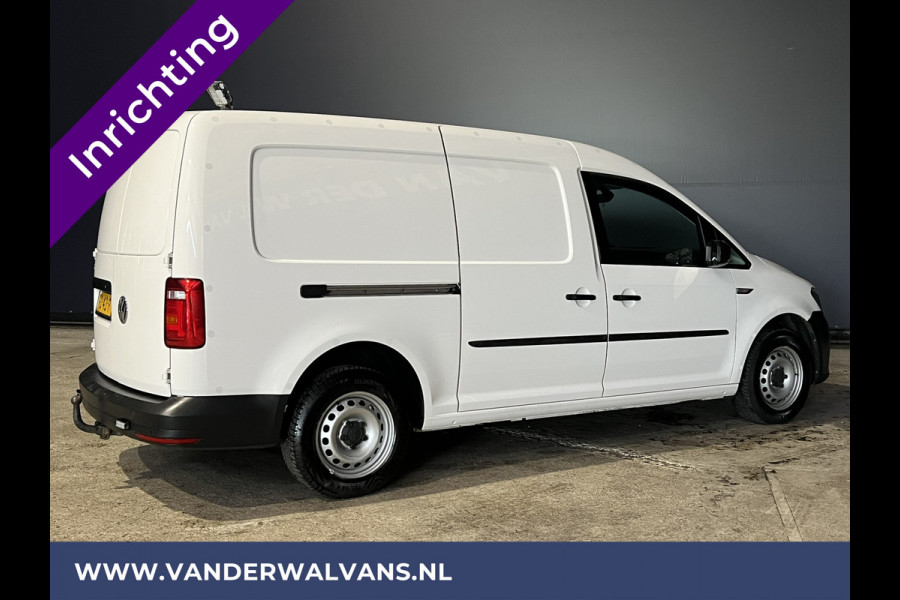 Volkswagen Caddy 2.0 TDI L2H1 Maxi inrichting Euro6 Airco | Navigatie | Apple Carplay | Omvormer Android Auto, 1500kg Trekhaak, Cruisecontrol, Parkeersensoren