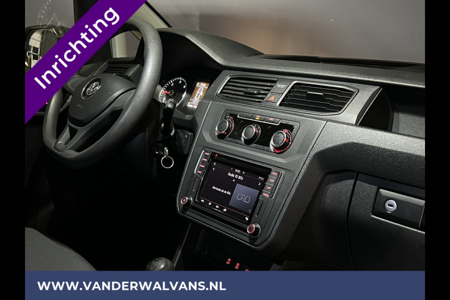 Volkswagen Caddy 2.0 TDI L2H1 Maxi inrichting Euro6 Airco | Navigatie | Apple Carplay | Omvormer Android Auto, 1500kg Trekhaak, Cruisecontrol, Parkeersensoren