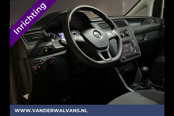 Volkswagen Caddy 2.0 TDI L2H1 Maxi inrichting Euro6 Airco | Navigatie | Apple Carplay | Omvormer Android Auto, 1500kg Trekhaak, Cruisecontrol, Parkeersensoren