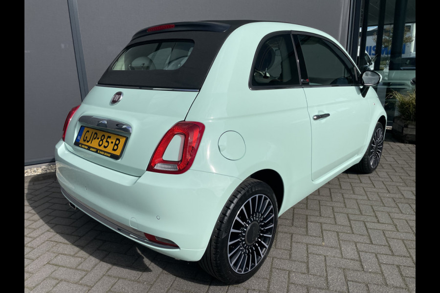 Fiat 500 Cabrio 1.2 Lounge Airco - Cruise control - ParkS-A - U-con./Radio/USB/AUX/TEL - MFL-Stuurwiel - LMV - CD+AB - Ramen E-VZ - B-Stoel IHV - B-Assist