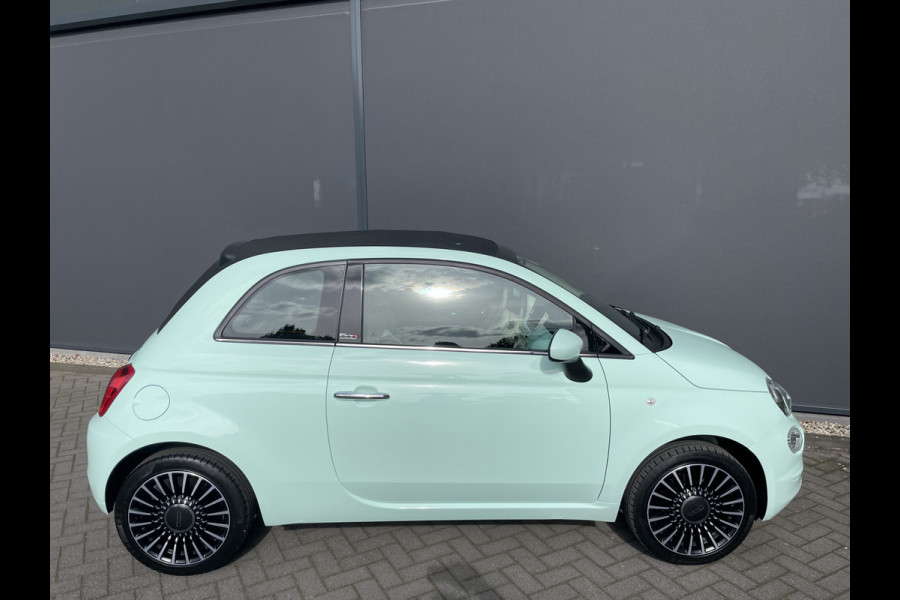 Fiat 500 Cabrio 1.2 Lounge Airco - Cruise control - ParkS-A - U-con./Radio/USB/AUX/TEL - MFL-Stuurwiel - LMV - CD+AB - Ramen E-VZ - B-Stoel IHV - B-Assist