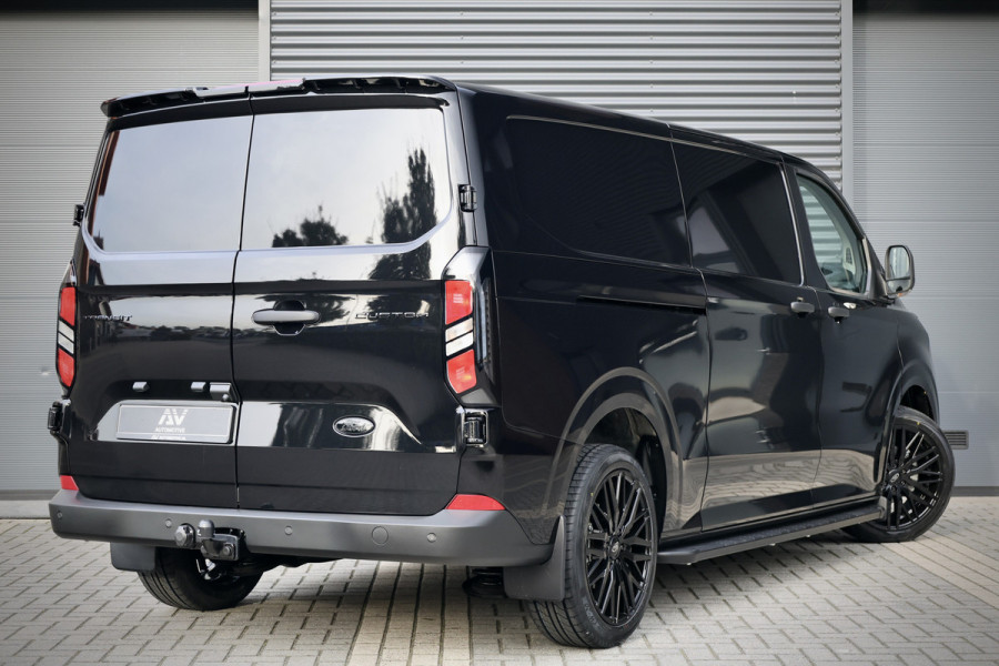 Ford Transit Custom 320 2.0 TDCI 170PK L2H1 AUT | ACC | Blind Spot | Camera | CarPlay | Lane Assist | L+R Schuifdeur | Navigatie | Raptor Edition | Trekhaak | 3-Zitter | Fabrieksgarantie t/m 09-2029