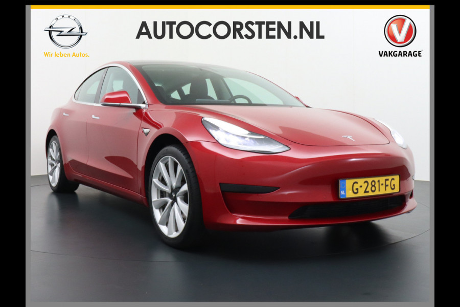 Tesla Model 3 SR+60kWh Trekhaak 325PK 19" 59.000 nieuw ! AutoPilot FSD.vb Premium-Luidsprekers Leer PanoDak Adaptive cruise 18" Camera's Elekt Ecc Navigatiesysteem full map LED-a+v Comfortstoel(en) ACC Dual-ECC DAB Voorverwarmen interieur via App Keyless via Telefoonsleutel One-Pedal-Drive Origin. NLse auto !