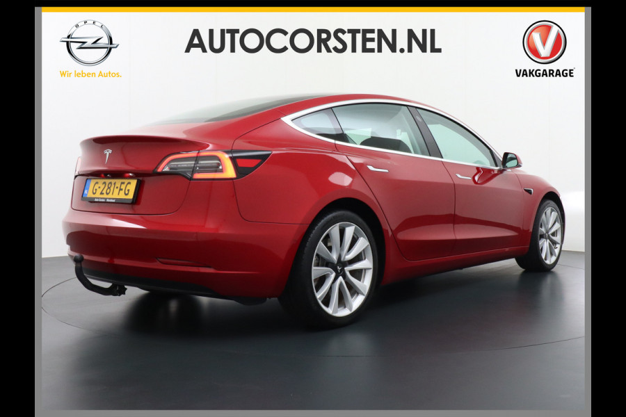 Tesla Model 3 SR+60kWh Trekhaak 325PK 19" 59.000 nieuw ! AutoPilot FSD.vb Premium-Luidsprekers Leer PanoDak Adaptive cruise 18" Camera's Elekt Ecc Navigatiesysteem full map LED-a+v Comfortstoel(en) ACC Dual-ECC DAB Voorverwarmen interieur via App Keyless via Telefoonsleutel One-Pedal-Drive Origin. NLse auto !