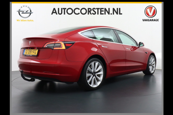 Tesla Model 3 SR+60kWh Trekhaak 325PK 19" 59.000 nieuw ! AutoPilot FSD.vb Premium-Luidsprekers Leer PanoDak Adaptive cruise 18" Camera's Elekt Ecc Navigatiesysteem full map LED-a+v Comfortstoel(en) ACC Dual-ECC DAB Voorverwarmen interieur via App Keyless via Telefoonsleutel One-Pedal-Drive Origin. NLse auto !