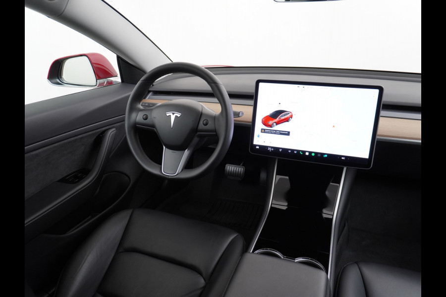 Tesla Model 3 SR+60kWh Trekhaak 325PK 19" 59.000 nieuw ! AutoPilot FSD.vb Premium-Luidsprekers Leer PanoDak Adaptive cruise 18" Camera's Elekt Ecc Navigatiesysteem full map LED-a+v Comfortstoel(en) ACC Dual-ECC DAB Voorverwarmen interieur via App Keyless via Telefoonsleutel One-Pedal-Drive Origin. NLse auto !