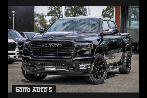 Dodge Ram 2025 LARAMIE NIGHT PREMIUM | BOM VOL + 14.4 INCH SCHERM BOM VOL | LUCHTVERING | HUD | HURRICAN 420PK 636 Nm TWIN TURBO | PRIJS M DUBBELE CABINE | PICK UP | 5 PERSOONS | DC | GRIJSKENTEKEN | VOORRAAD NR 2209 - 4954