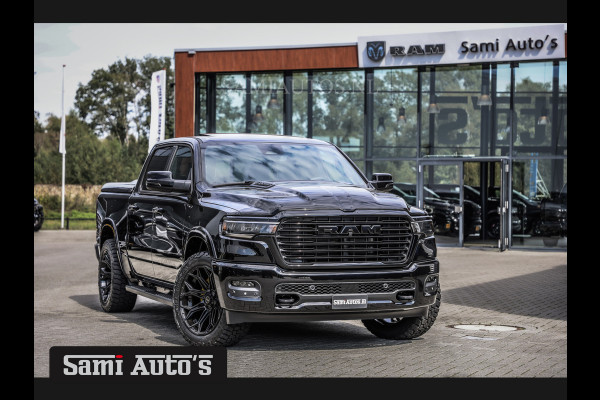 Dodge Ram 2025 LARAMIE NIGHT PREMIUM | BOM VOL + 14.4 INCH SCHERM BOM VOL | LUCHTVERING | HUD | HURRICAN 420PK 636 Nm TWIN TURBO | PRIJS M DUBBELE CABINE | PICK UP | 5 PERSOONS | DC | GRIJSKENTEKEN | VOORRAAD NR 2209 - 4954