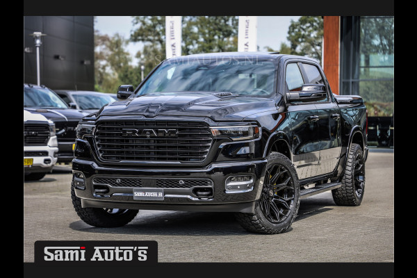 Dodge Ram 2025 LARAMIE NIGHT PREMIUM | BOM VOL + 14.4 INCH SCHERM BOM VOL | LUCHTVERING | HUD | HURRICAN 420PK 636 Nm TWIN TURBO | PRIJS M DUBBELE CABINE | PICK UP | 5 PERSOONS | DC | GRIJSKENTEKEN | VOORRAAD NR 2209 - 4954