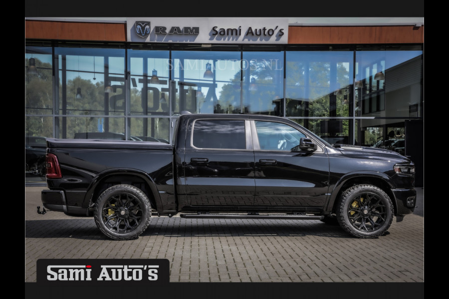 Dodge Ram 2025 LARAMIE NIGHT PREMIUM | BOM VOL + 14.4 INCH SCHERM BOM VOL | LUCHTVERING | HUD | HURRICAN 420PK 636 Nm TWIN TURBO | PRIJS M DUBBELE CABINE | PICK UP | 5 PERSOONS | DC | GRIJSKENTEKEN | VOORRAAD NR 2209 - 4954