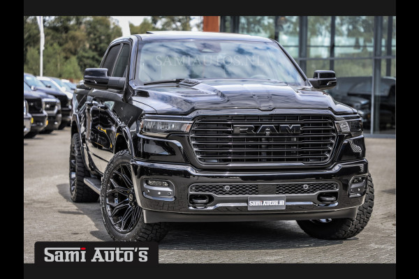 Dodge Ram 2025 LARAMIE NIGHT PREMIUM | BOM VOL + 14.4 INCH SCHERM BOM VOL | LUCHTVERING | HUD | HURRICAN 420PK 636 Nm TWIN TURBO | PRIJS M DUBBELE CABINE | PICK UP | 5 PERSOONS | DC | GRIJSKENTEKEN | VOORRAAD NR 2209 - 4954