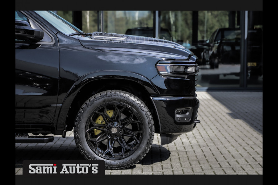 Dodge Ram 2025 LARAMIE NIGHT PREMIUM | BOM VOL + 14.4 INCH SCHERM BOM VOL | LUCHTVERING | HUD | HURRICAN 420PK 636 Nm TWIN TURBO | PRIJS M DUBBELE CABINE | PICK UP | 5 PERSOONS | DC | GRIJSKENTEKEN | VOORRAAD NR 2209 - 4954