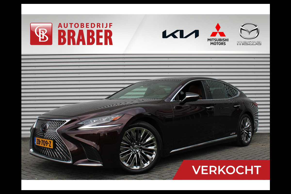 Lexus LS 500h AWD President Line | Full Options | Orig. NL | Uniek | Mark Levinson Audio | Ottoman rear seat | 359PK  | Luxe Leder | 1e eigenaar |