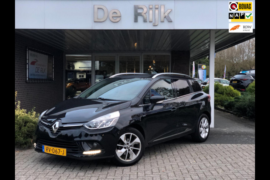 Renault Clio Estate 0.9 TCe Limited | Navi, PDC, Cruise, DAB, Airco, LED Dagrij, Bass Reflex | Dealeronderhouden | 1e Eigenaar |