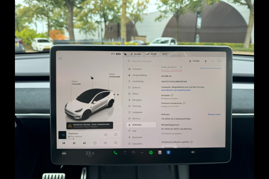 Tesla Model Y Performance AWD 75 kWh | AUTOPILOT | STOELVERWARMING VOOR + ACHTER | TESLAGARANTIE T/M 9-2026