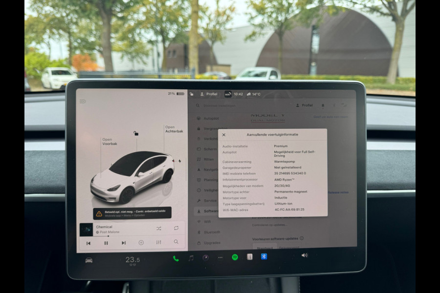 Tesla Model Y Performance AWD 75 kWh | AUTOPILOT | STOELVERWARMING VOOR + ACHTER | TESLAGARANTIE T/M 9-2026