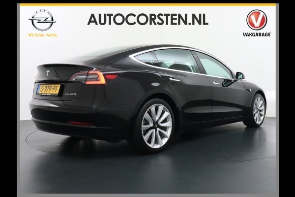 Tesla Model 3 Long Range Trekhaak 1000kg!  75 kWh 463PK FSD-vb. Premium Audio 4wd 19" AutoPilot Pano.dak Camera Leer Adaptive-Cruise+Stop&Go   Veel grip door AWD vierwielaandrijving.  Origineel Nederlandse auto ! grootste accu ! tot 16,5 kwh thuis laden, 120kw/h snelladen per uur !