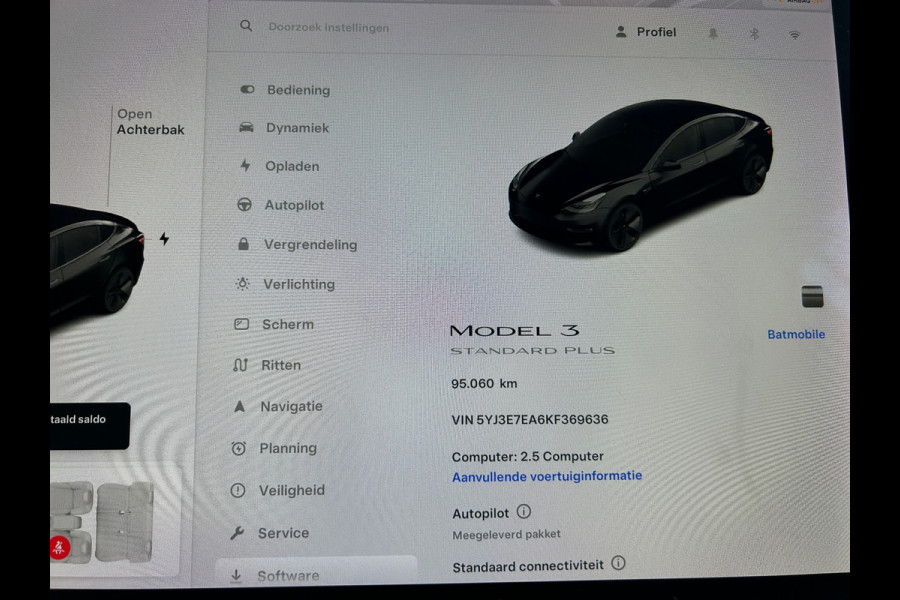 Tesla Model 3 Standard RWD Zwart/Zwart SOH 90% Rijklaarprijs!