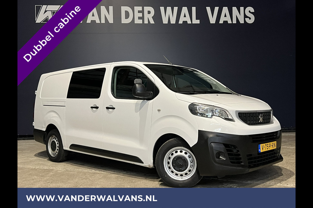 Peugeot Expert 2.0 BlueHDI 123pk L3H1 Dubbele Cabine Euro6 Airco | 6-Zits | Navigatie | Apple Carplay Android Auto, Cruisecontrol, Parkeersensoren, 2500kg Trekhaak