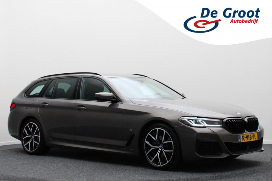 BMW 5 Serie Touring 520i Business Edition Plus M Sportpakket, Leer, BMW Laser, Apple Carplay, ACC, Trekhaak, 19''