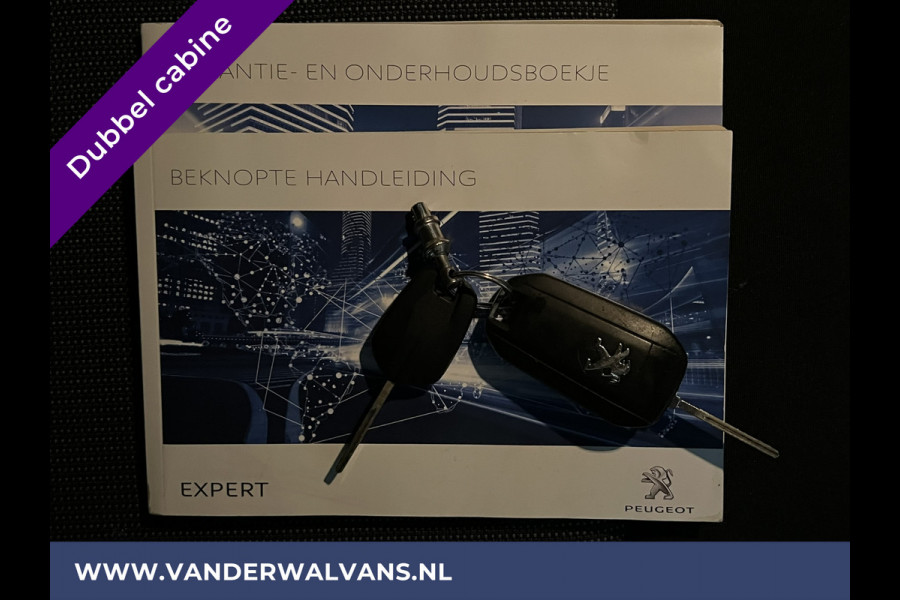 Peugeot Expert 2.0 BlueHDI 123pk L3H1 Dubbele Cabine Euro6 Airco | 6-Zits | Navigatie | Apple Carplay Android Auto, Cruisecontrol, Parkeersensoren, 2500kg Trekhaak