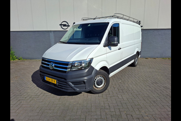 Volkswagen Crafter 2.0TDI L2H1 Airco 3-Pers. Trekhaak PDC Camera 2500kg trekvermogen Cruise Control Schuifdeur Imperiaal Bluetooth Betonplex-vloer Business Euro 6