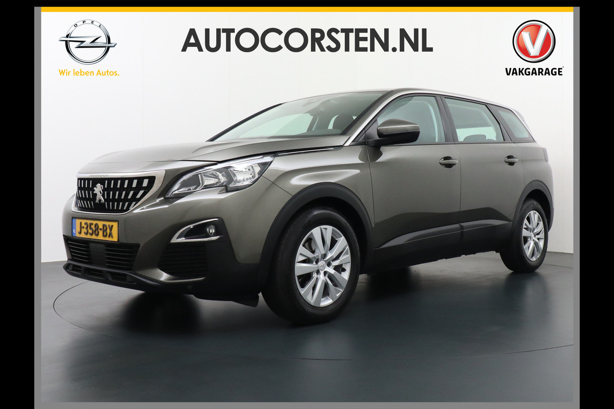 Peugeot 5008 *gereserveerd* T131pk 7-Zits Navi Apple Carplay Android 360-Camera Park-Assist PDC DAB+ Draadloze-Tel-Lader Pack-city DigiDash C ESP TCS Virtual-Cockpit Cruise-Control Sport-Comfort-Stoelen Licht+Regensensor Mistlampen EBD Lane-Assist Blue Executive 1e eigenaar Orig.NLse auto ! EURO 6