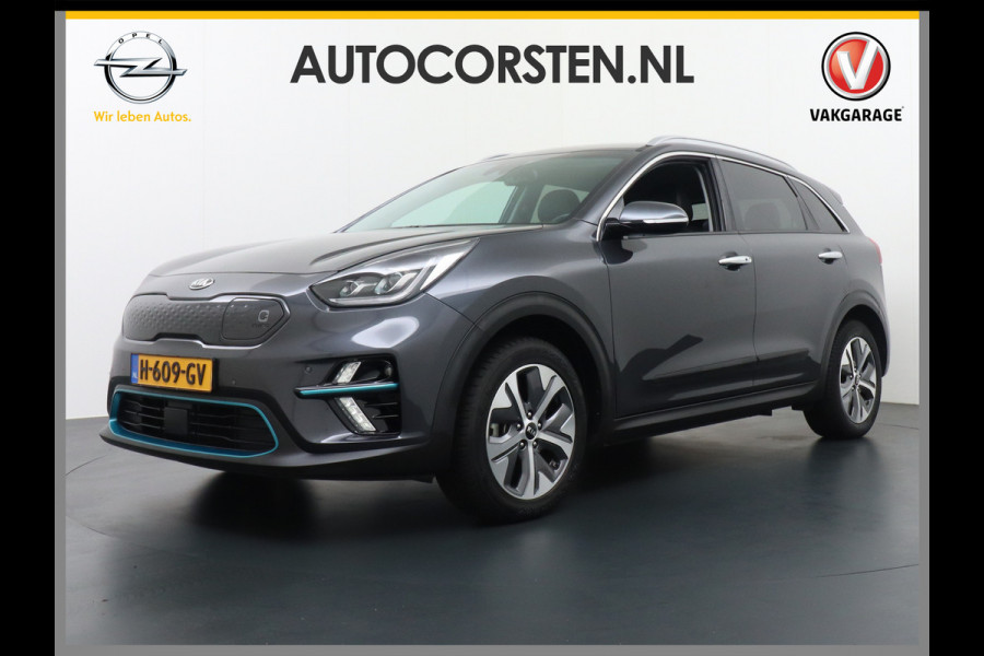 Kia e-Niro 204pk 64 kWh AutoPilot Leer Navi Apple Carplay Android Warmtepomp Adaptive-Cruise Head-Up-Display Uitparkeerwaarschuwing ACC Cam ESP Dodehoek detectorAutonomous Emergency Braking Priv.Glas bots waarschuwing systeem Regen+Verlichtings-sensor Vermoeidheids herkenning Anti-Verbl.b-spiegel Orig. NL auto 1e eigenaar Dealer onderhouden 46000 nieuw!