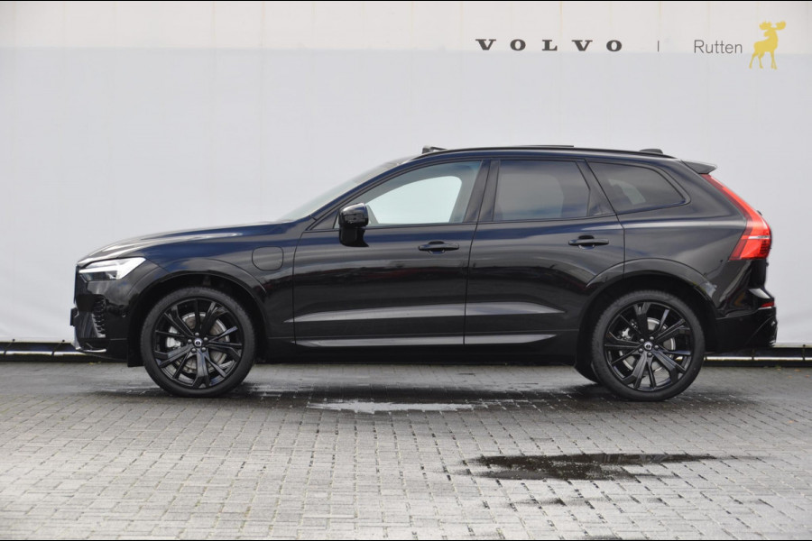 Volvo XC60 T6 350PK Automaat AWD Plus Black Edition / Elektrisch bedienbare voorstoelen met geheugen / Stoelverwarming voor en achter / Panoramadak / Pilot assist / Adaptive cruise control / Elektrische achterklep / Keyles entry