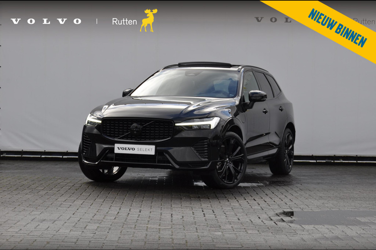 Volvo XC60 T6 350PK Automaat AWD Plus Black Edition / Elektrisch bedienbare voorstoelen met geheugen / Stoelverwarming voor en achter / Panoramadak / Pilot assist / Adaptive cruise control / Elektrische achterklep / Keyles entry