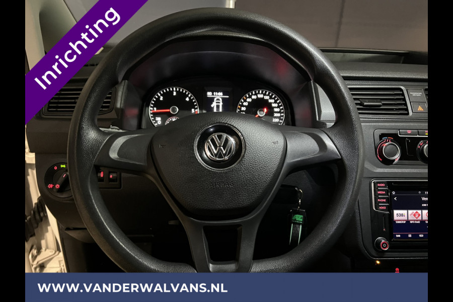 Volkswagen Caddy 2.0 TDI 102pk L2H1 inrichting Euro6 Airco | Navigatie | Apple Carplay | 1500kg trekhaak Android Auto, Cruisecontrol, Parkeersensoren