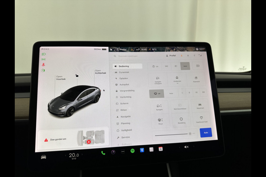 Tesla Model 3 Standard RWD Plus 60 kWh [ 3-Fase ] (INCL-BTW) Aut. *PANO | AUTO-PILOT | NAPPA-LEATHER | KEYLESS | FULL-LED | MEMORY-PACK | SURROUND-VIEW | DAB | APP-CONNECT | DIGI-COCKPIT | LANE-ASSIST | TOWBAR | COMFORT-SEATS | 18"ALU*