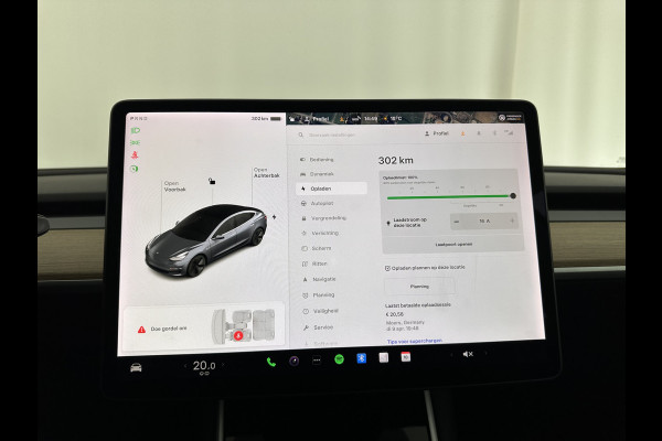 Tesla Model 3 Standard RWD Plus 60 kWh [ 3-Fase ] (INCL-BTW) Aut. *PANO | AUTO-PILOT | NAPPA-LEATHER | KEYLESS | FULL-LED | MEMORY-PACK | SURROUND-VIEW | DAB | APP-CONNECT | DIGI-COCKPIT | LANE-ASSIST | TOWBAR | COMFORT-SEATS | 18"ALU*