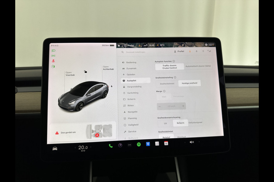 Tesla Model 3 Standard RWD Plus 60 kWh [ 3-Fase ] (INCL-BTW) Aut. *PANO | AUTO-PILOT | NAPPA-LEATHER | KEYLESS | FULL-LED | MEMORY-PACK | SURROUND-VIEW | DAB | APP-CONNECT | DIGI-COCKPIT | LANE-ASSIST | TOWBAR | COMFORT-SEATS | 18"ALU*