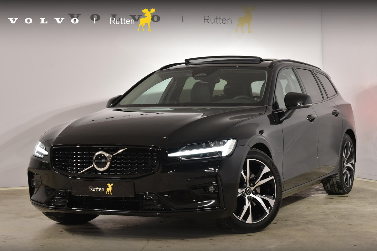 Volvo V60 B4 211PK Automaat Plus Dark / Panorama dak / Elektrische Stoelen / Stuur - Stoelverwarming / Leder / Trekhaak /