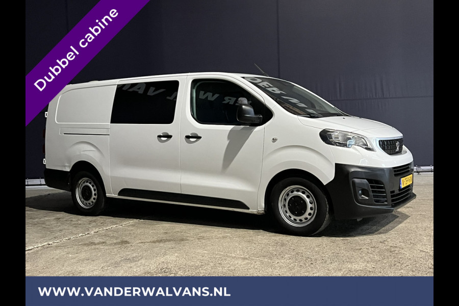 Peugeot Expert 2.0 BlueHDI 123pk L3H1 Dubbele Cabine Euro6 Airco | 6-Zits | Navigatie | Apple Carplay Android Auto, Cruisecontrol, Parkeersensoren, 2500kg Trekhaak