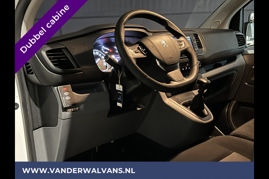 Peugeot Expert 2.0 BlueHDI 123pk L3H1 Dubbele Cabine Euro6 Airco | 6-Zits | Navigatie | Apple Carplay Android Auto, Cruisecontrol, Parkeersensoren, 2500kg Trekhaak