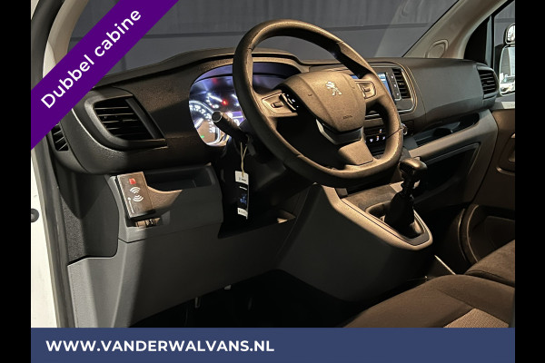 Peugeot Expert 2.0 BlueHDI 123pk L3H1 Dubbele Cabine Euro6 Airco | 6-Zits | Navigatie | Apple Carplay Android Auto, Cruisecontrol, Parkeersensoren, 2500kg Trekhaak