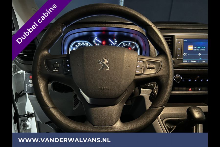 Peugeot Expert 2.0 BlueHDI 123pk L3H1 Dubbele Cabine Euro6 Airco | 6-Zits | Navigatie | Apple Carplay Android Auto, Cruisecontrol, Parkeersensoren, 2500kg Trekhaak