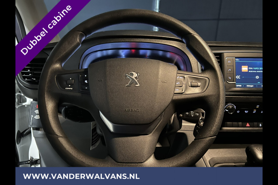 Peugeot Expert 2.0 BlueHDI 123pk L3H1 Dubbele Cabine Euro6 Airco | 6-Zits | Navigatie | Apple Carplay Android Auto, Cruisecontrol, Parkeersensoren, 2500kg Trekhaak