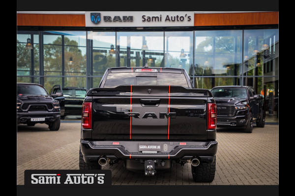 Dodge Ram PREMIUM NIGHT EDITION | BOM VOL + 14.4 INCH SCHERM BOM VOL | LUCHTVERING | HUD | HURRICAN 420PK 636 Nm TWIN TURBO | PRIJS MET LP DUBBELE CABINE | PICK UP | 5 PERSOONS | DC | GRIJSKENTEKEN | VOORRAAD NR 2229 - 7644