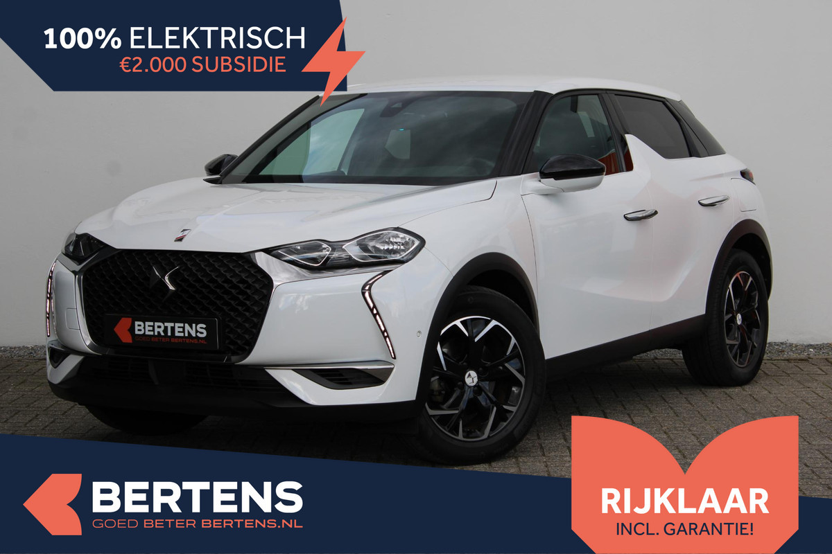 DS DS 3 Crossback E-Tense So Chic 50 kWh | 3-fase | Navi | Apple Carplay | Prijs is rijklaar